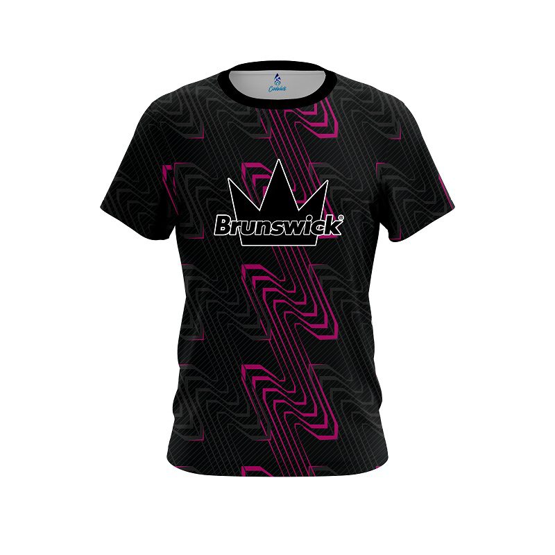 Brunswick Halftone Extreme Pink CoolWick Bowling Jersey