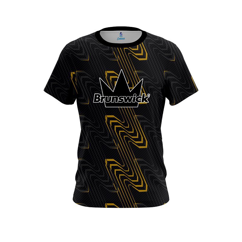 Brunswick Halftone Extreme Yellow CoolWick Bowling Jersey