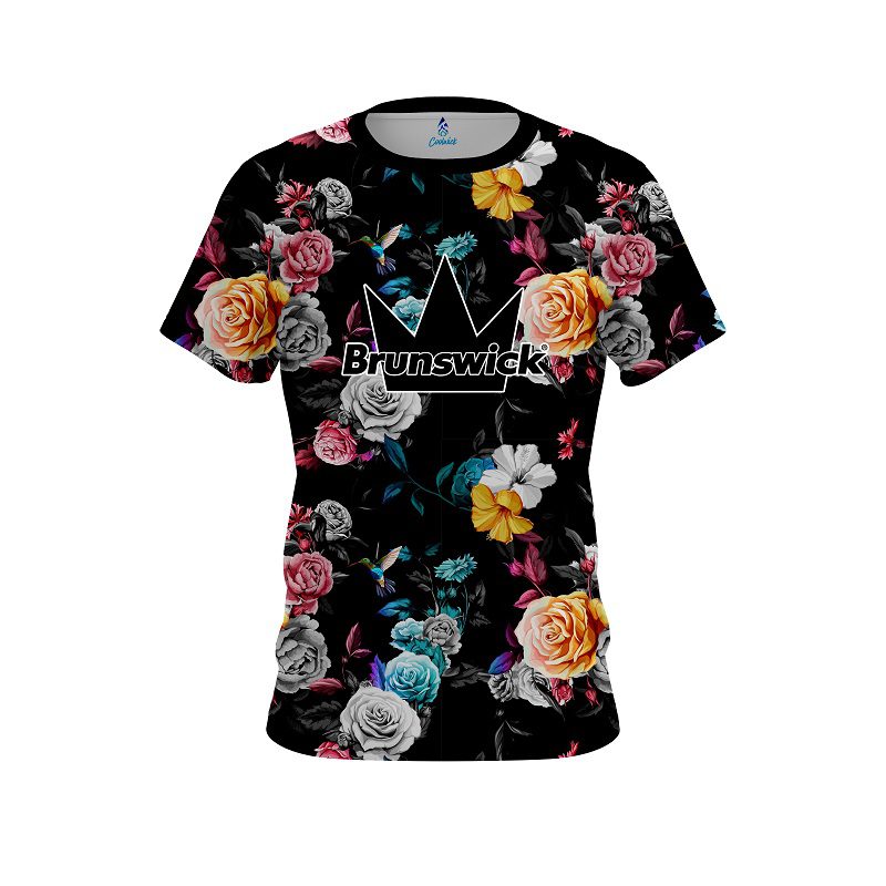 Brunswick Hummingbird Watercolor Art CoolWick Bowling Jersey
