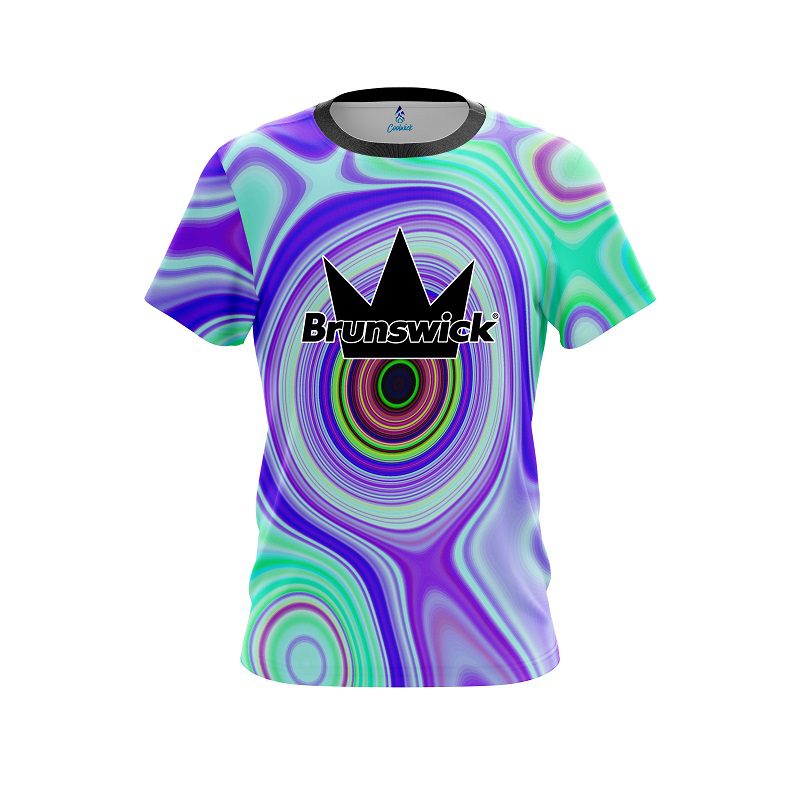 Brunswick Hypnotic Swirl CoolWick Bowling Jersey