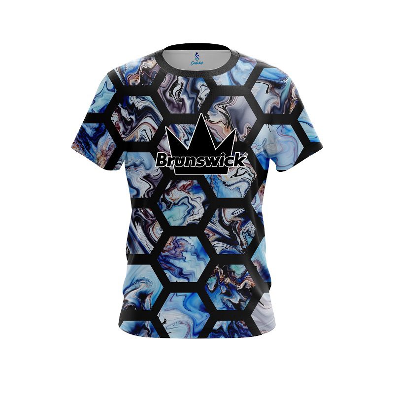 Brunswick Marble Hex CoolWick Bowling Jersey