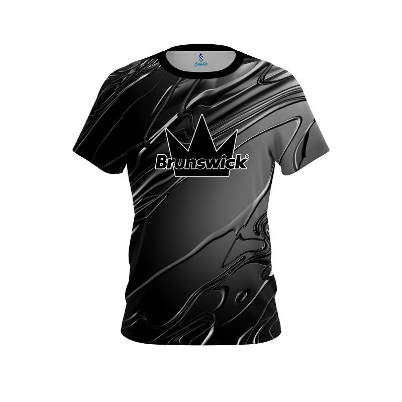 Brunswick Melting Silver CoolWick Bowling Jersey