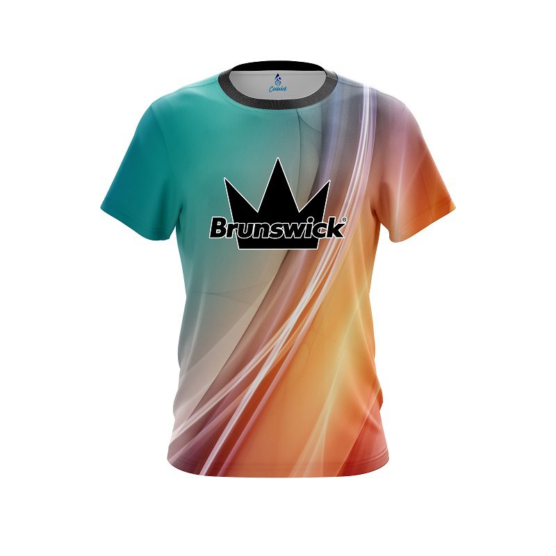 Brunswick Multi Color Swirl CoolWick Bowling Jersey