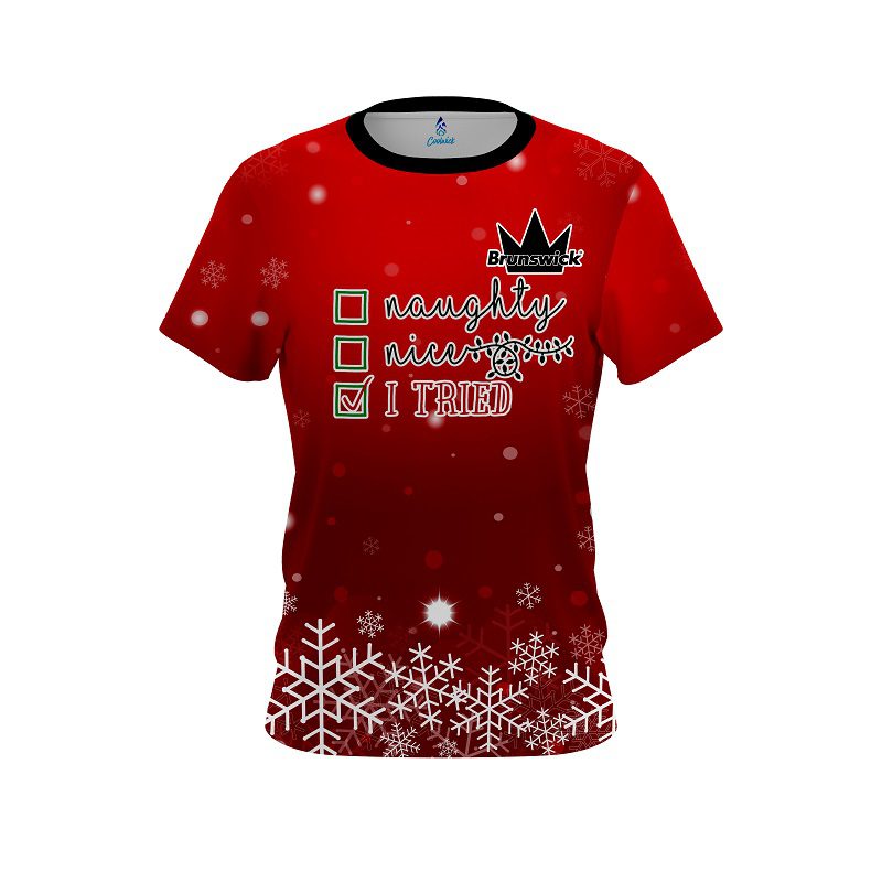 Brunswick Naughty Or Nice CoolWick Bowling Jersey