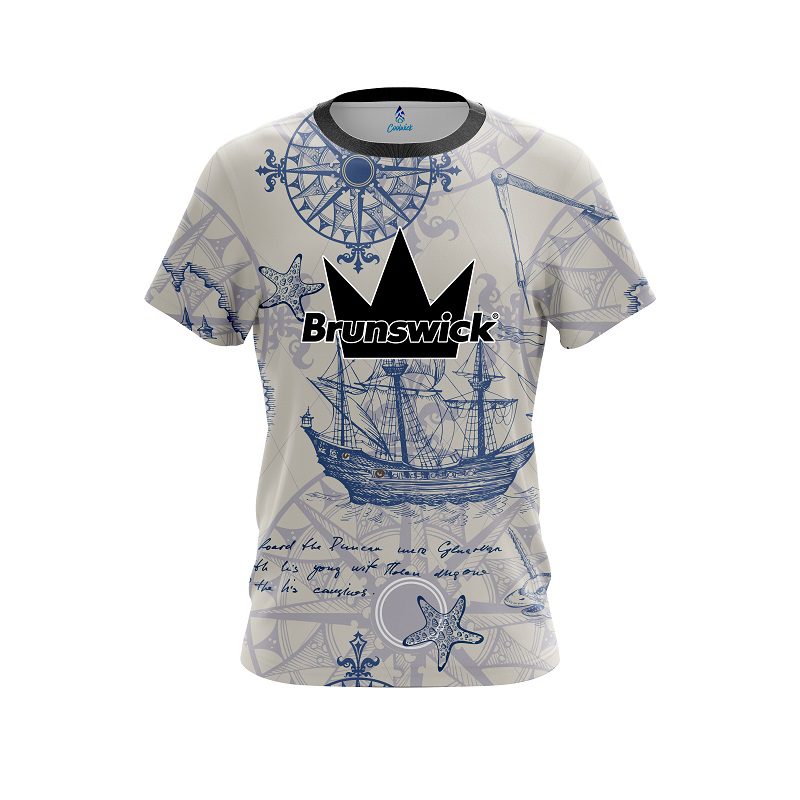 Brunswick Nautical Navigation CoolWick Bowling Jersey