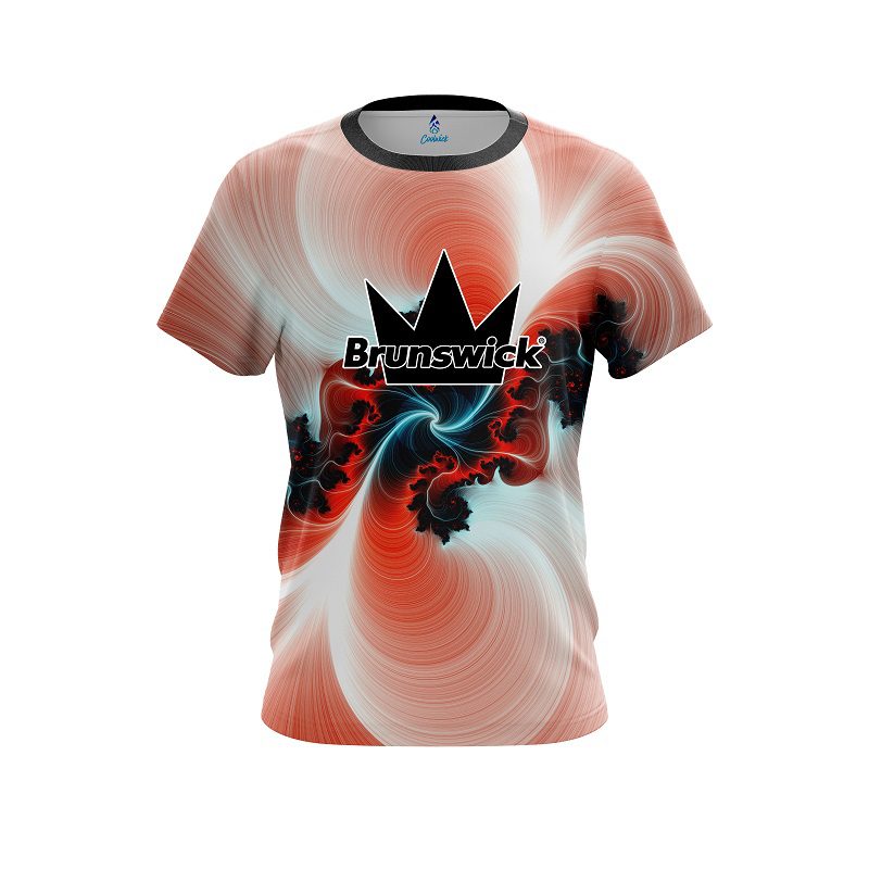 Brunswick Peach Motion Vortex CoolWick Bowling Jersey