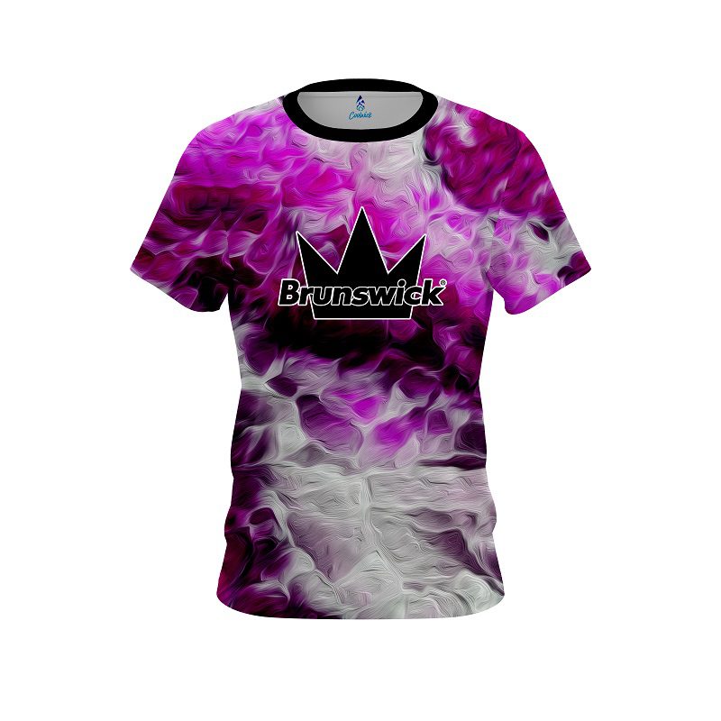Brunswick Pink Marble Onyx CoolWick Bowling Jersey