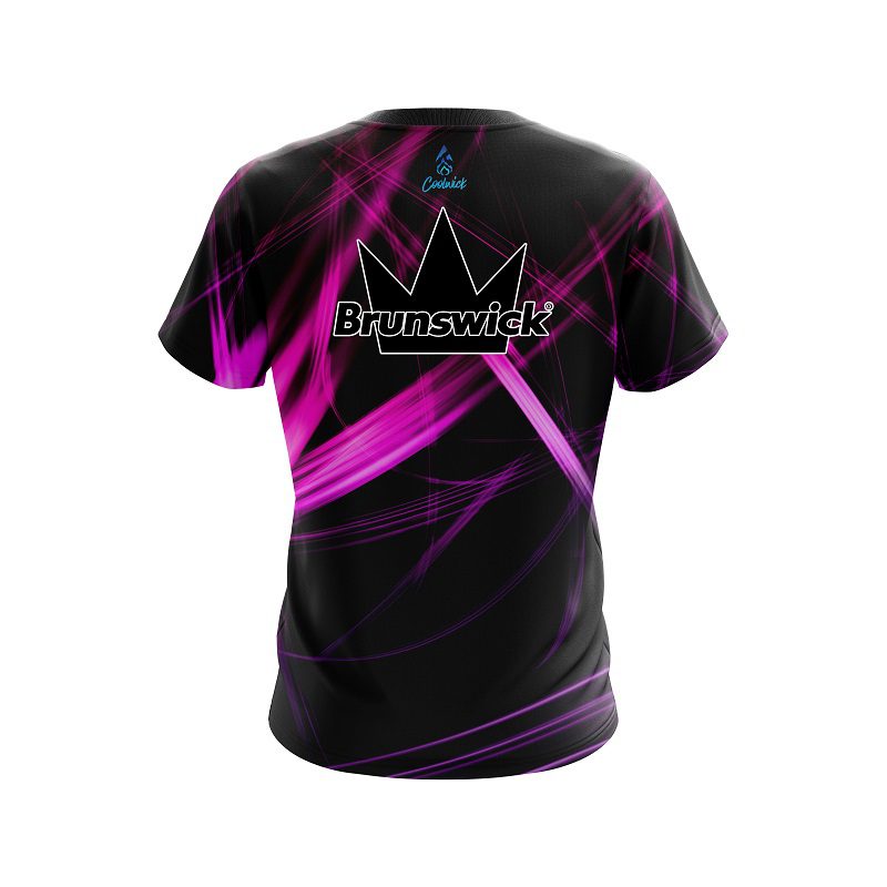 Brunswick Pink Spiral CoolWick Bowling Jersey - Image 2