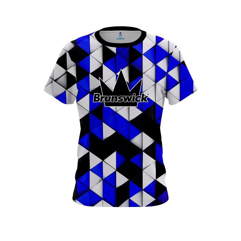 Brunswick Prism Blue CoolWick Bowling Jersey