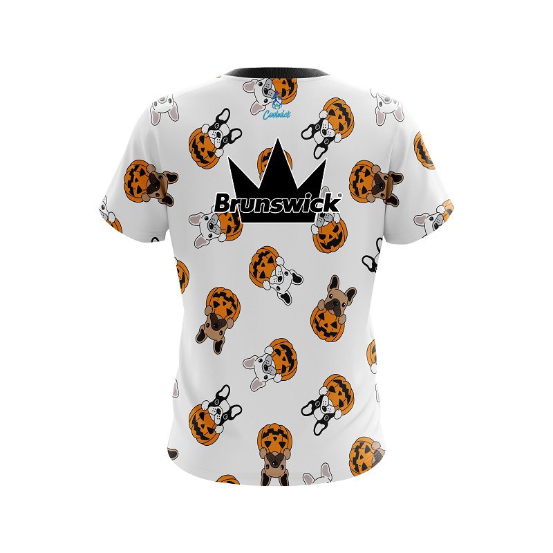 Brunswick Pumpkin Puppy Patch CoolWick Bowling Jersey - Image 2