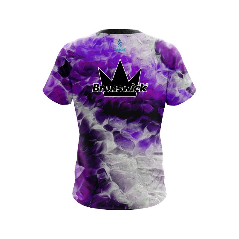 Brunswick Purple Marble Onyx CoolWick Bowling Jersey - Image 2