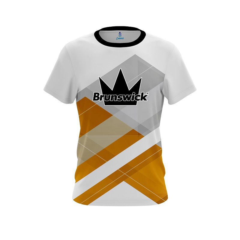 Brunswick Racing Orange CoolWick Bowling Jersey
