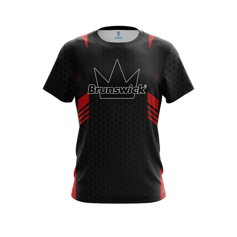 Brunswick Red Steel CoolWick Bowling Jersey
