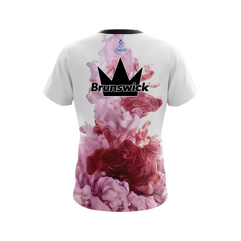Brunswick Red ink Splash CoolWick Bowling Jersey - Image 2
