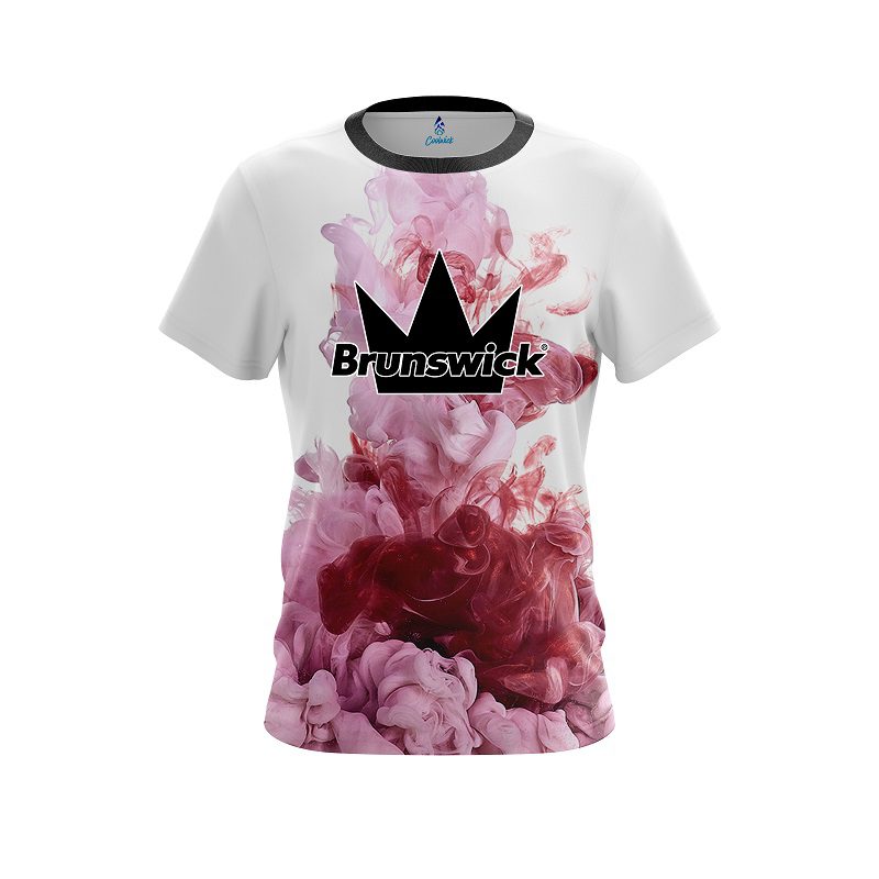 Brunswick Red ink Splash CoolWick Bowling Jersey