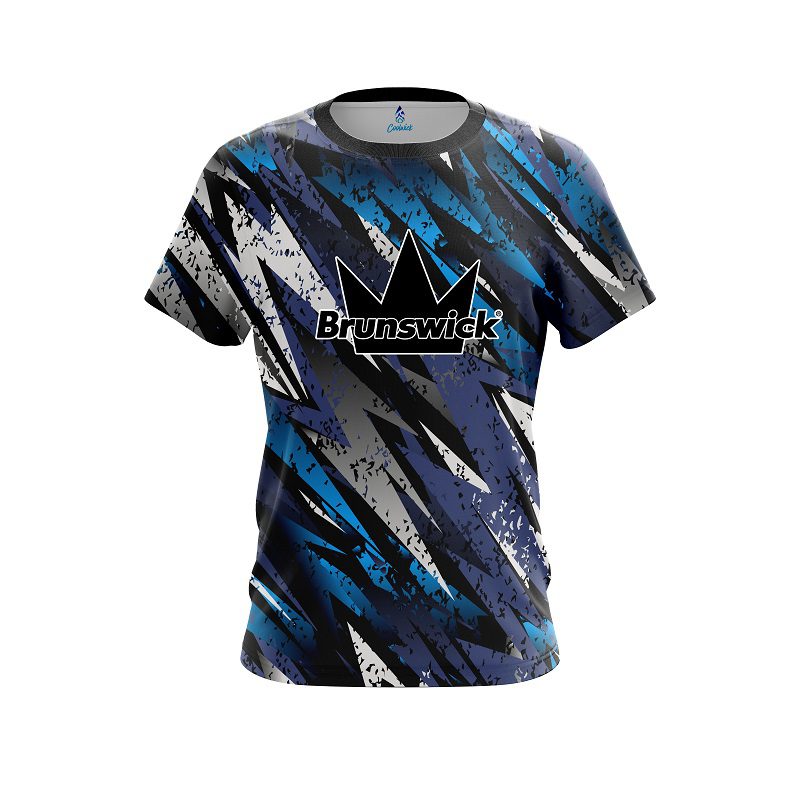 Brunswick Retro Zig Zag CoolWick Bowling Jersey