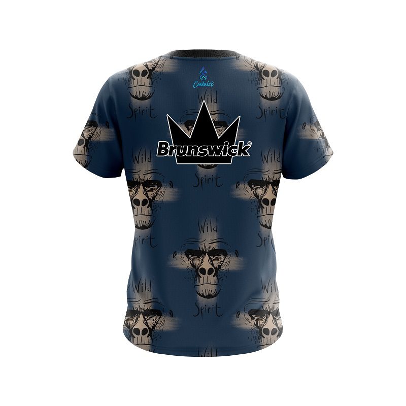 Brunswick Wild Spirit Monkey CoolWick Bowling Jersey - Image 2
