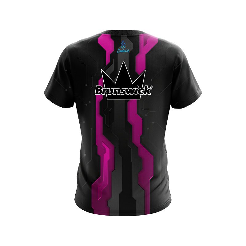 Brunswick Sport Technology Pink CoolWick Bowling Jersey - Image 2