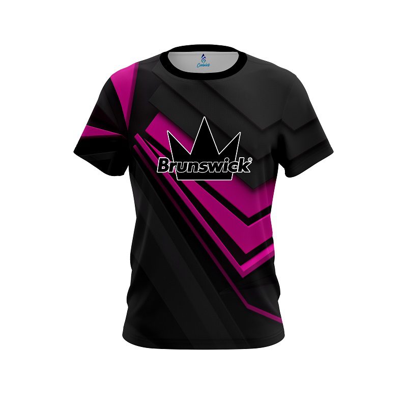 Brunswick Steaming Dynamic Pink CoolWick Bowling Jersey
