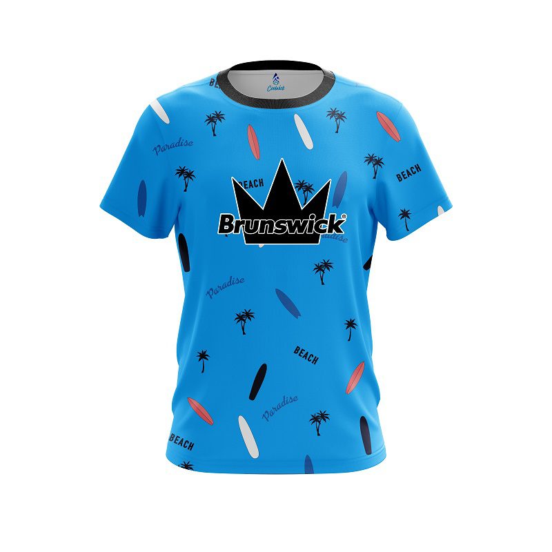 Brunswick Paradise Palms CoolWick Bowling Jersey
