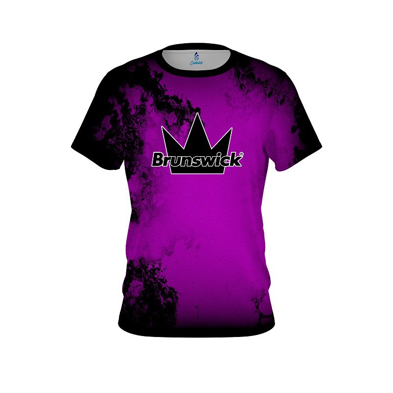 Brunswick Toxic Rugged Smoke Purple CoolWick Bowling Jersey