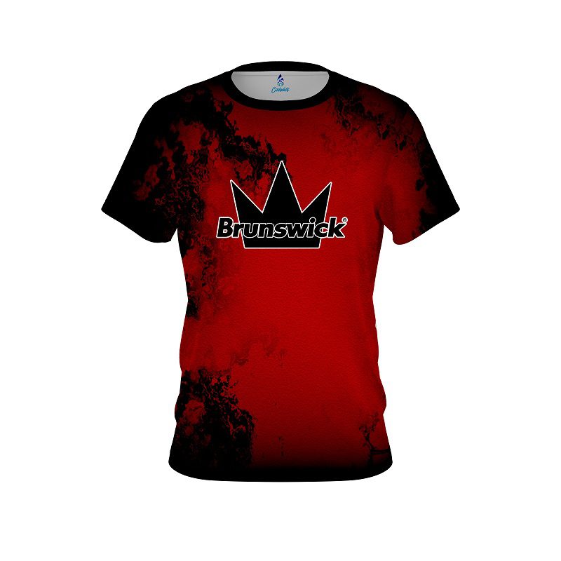 Brunswick Toxic Rugged Smoke Red CoolWick Bowling Jersey
