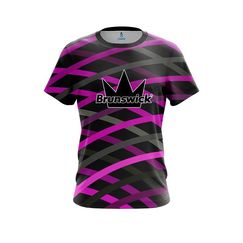 Brunswick Turmoil Pink CoolWick Bowling Jersey