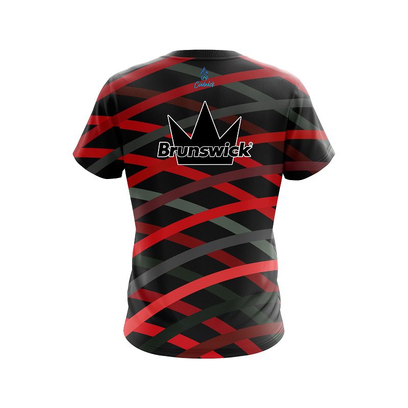 Brunswick Turmoil Red CoolWick Bowling Jersey - Image 2
