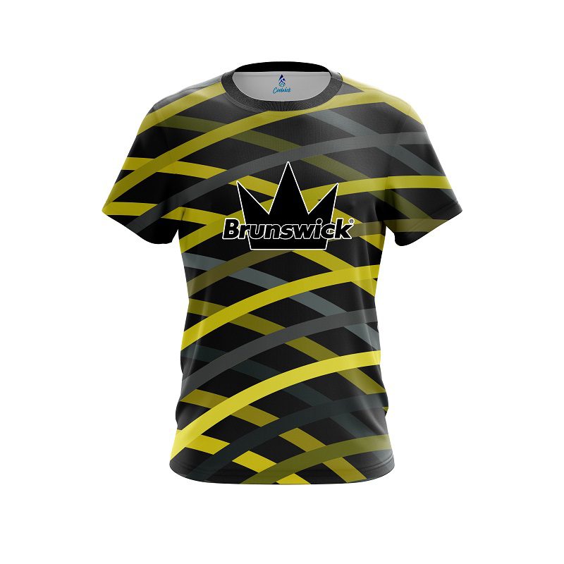 Brunswick Turmoil Yellow CoolWick Bowling Jersey