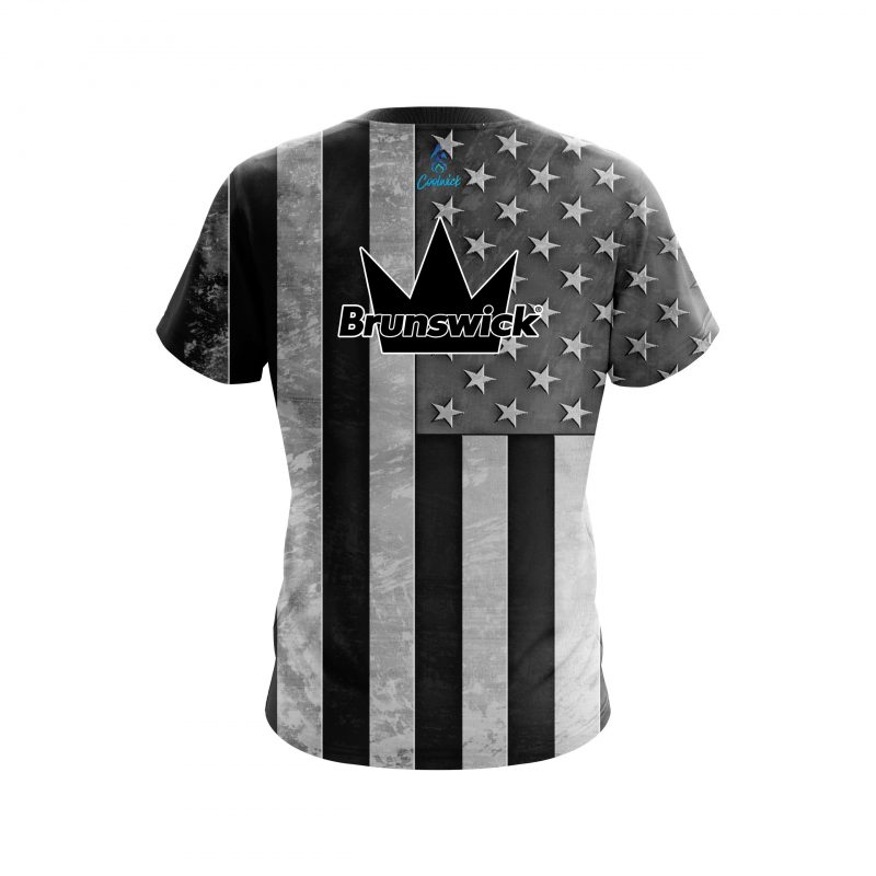 Brunswick USA Steel Flag CoolWick Bowling Jersey - Image 2