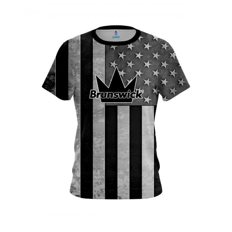 Brunswick USA Steel Flag CoolWick Bowling Jersey