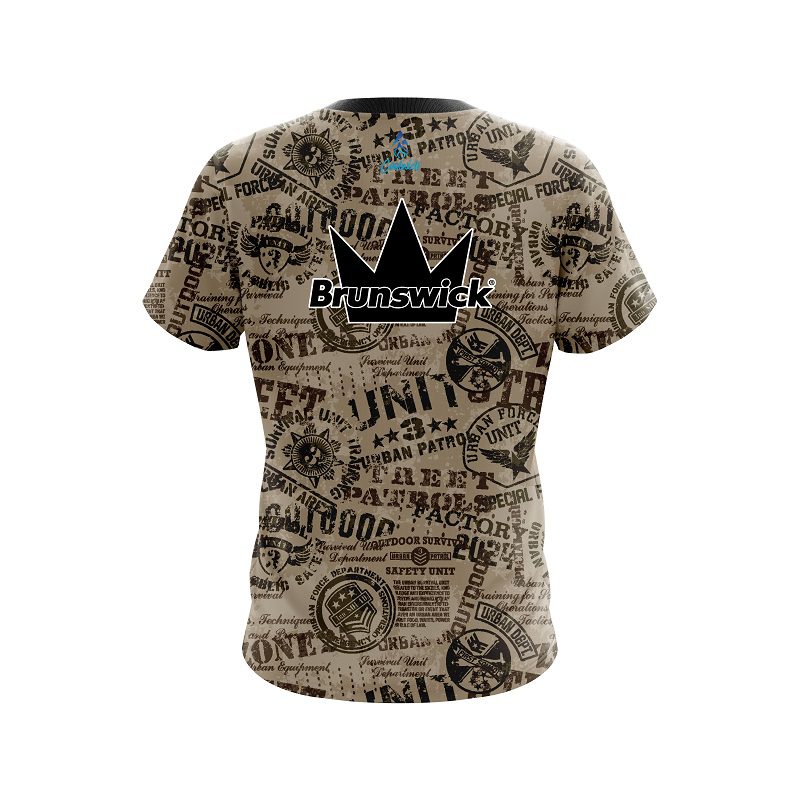 Brunswick Urban Military Grunge CoolWick Bowling Jersey - Image 2