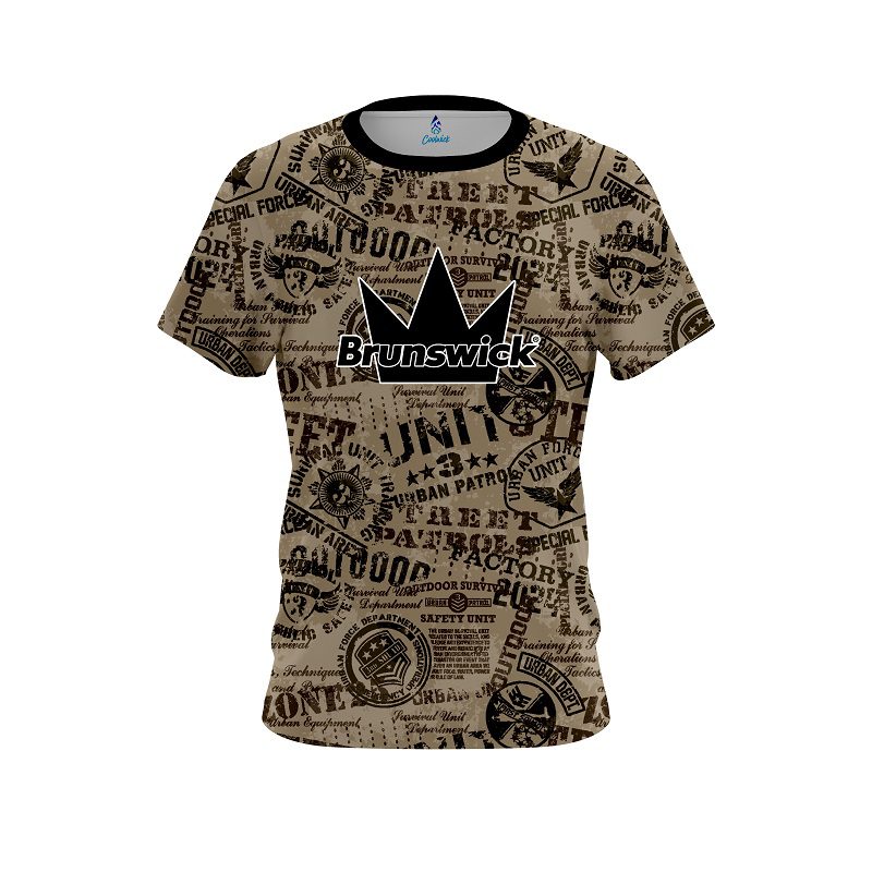 Brunswick Urban Military Grunge CoolWick Bowling Jersey