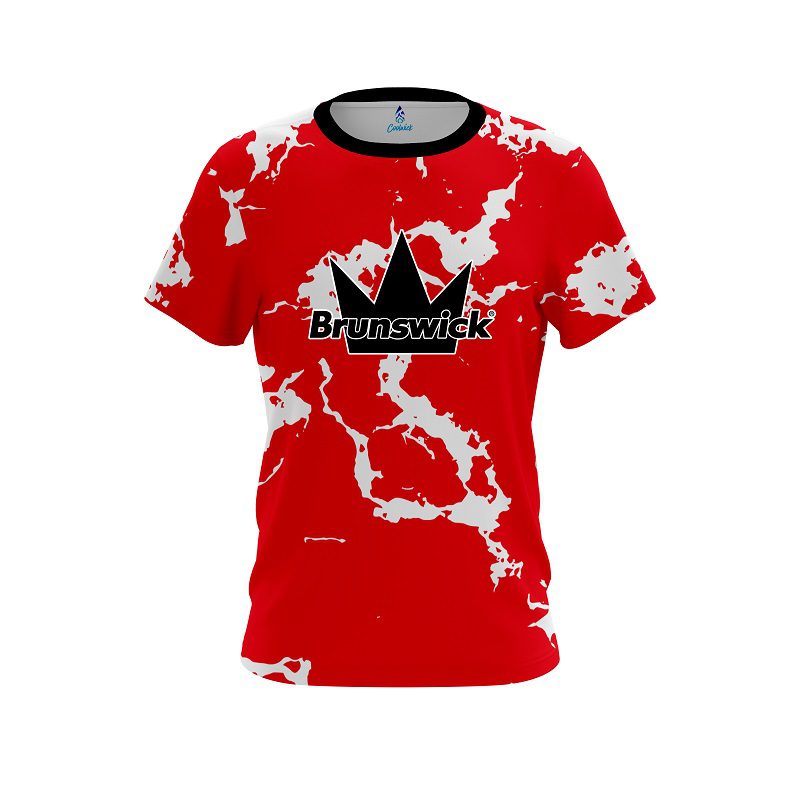 Brunswick Red Shock CoolWick Bowling Jersey