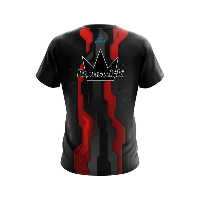 Brunswick Sport Technology Red CoolWick Bowling Jersey - Image 2