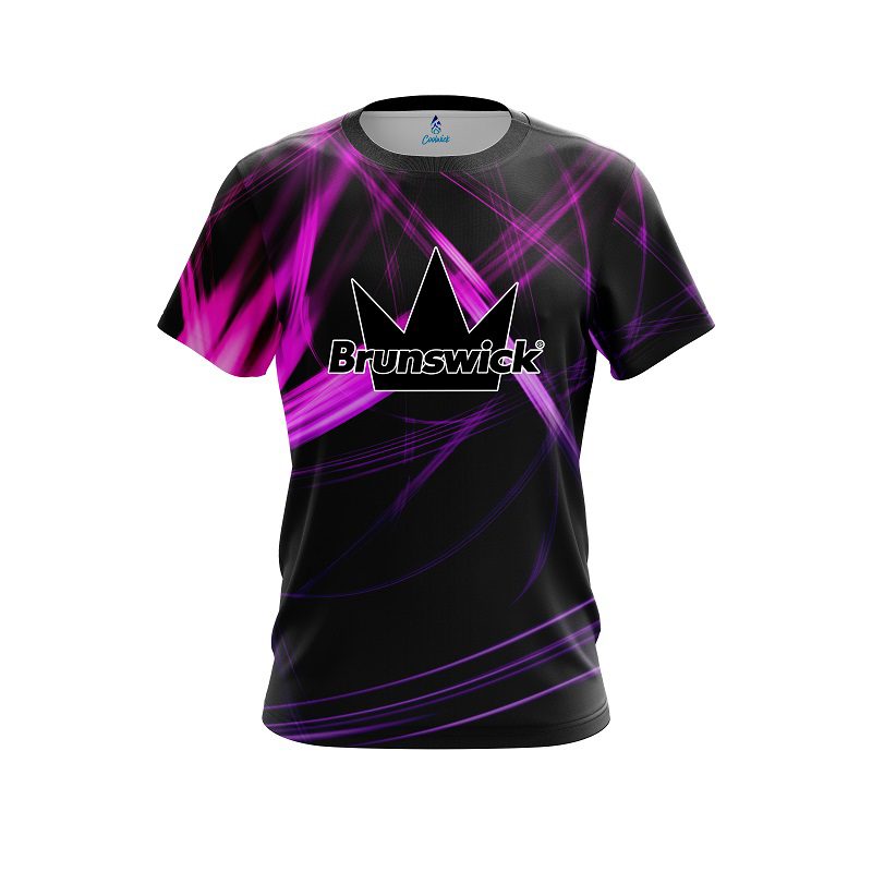 Brunswick Pink Spiral CoolWick Bowling Jersey