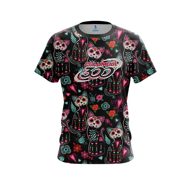 Columbia 300 Day Of The Dead Cats CoolWick Bowling Jersey