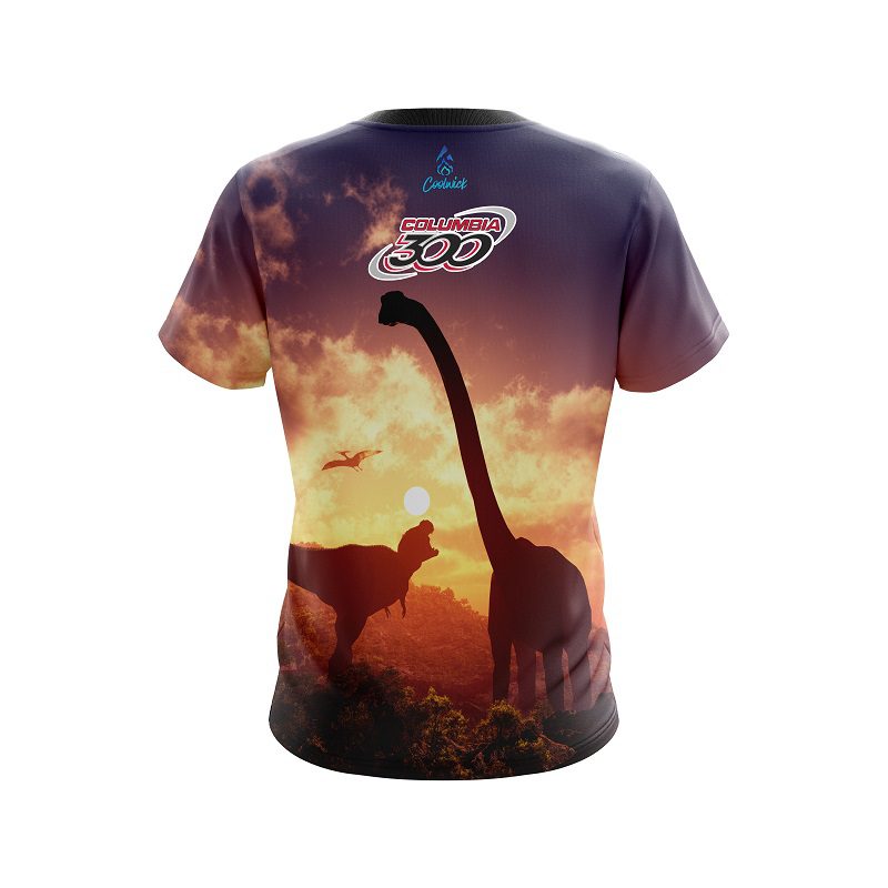 Columbia 300 Dinosaur Forest Escape CoolWick Bowling Jersey - Image 2