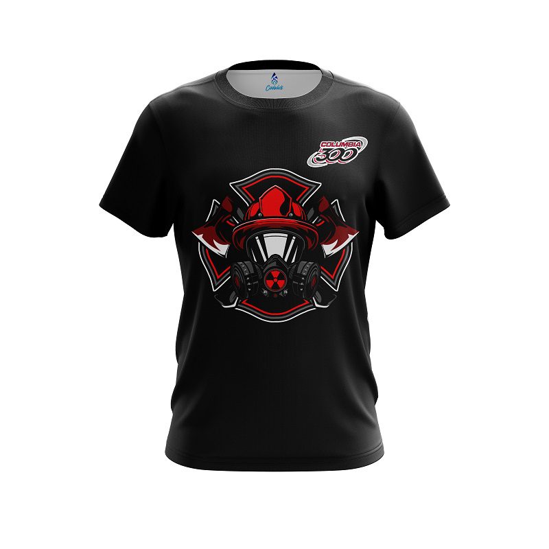 Columbia 300 Firefighter gas Mask CoolWick Bowling Jersey