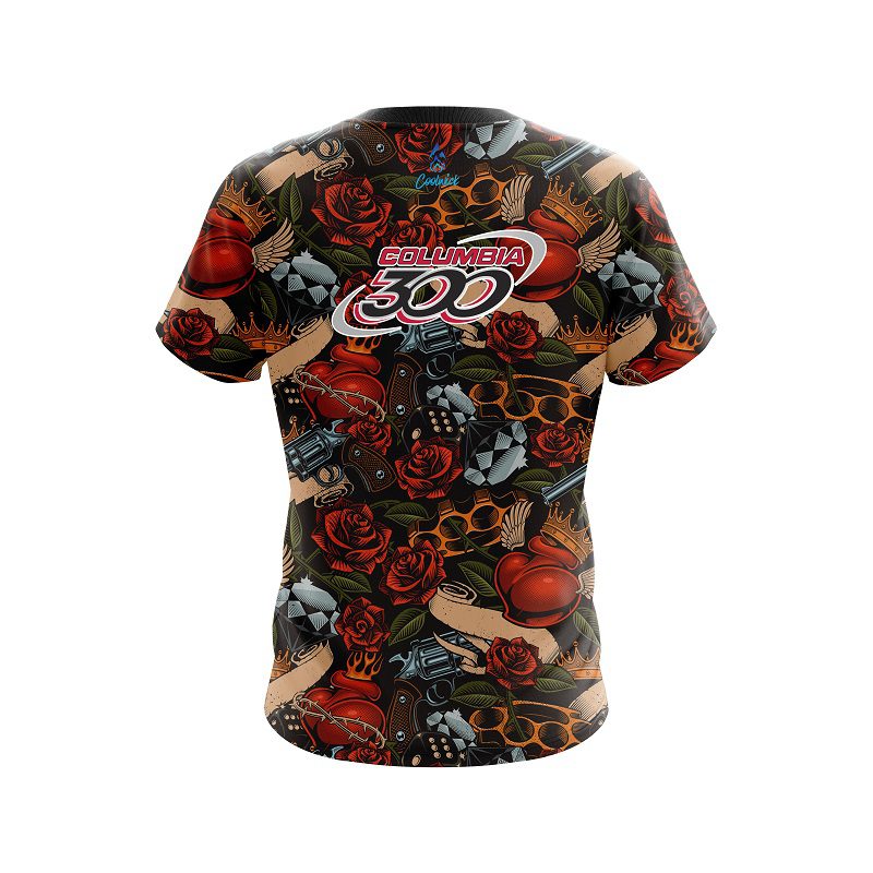 Columbia 300 Love Kills  CoolWick Bowling Jersey - Image 2