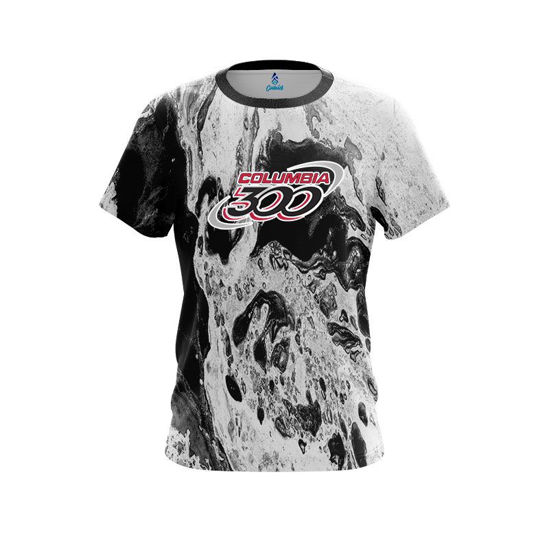 Columbia 300 Marble Black CoolWick Bowling Jersey
