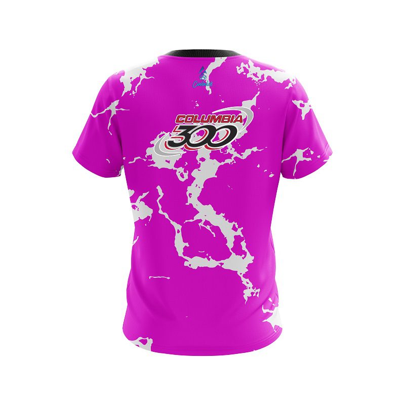 Columbia 300 Pink Shock CoolWick Bowling Jersey - Image 2
