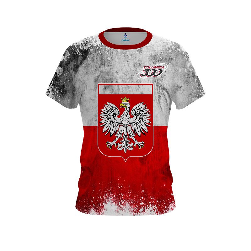Columbia 300 Poland Flag CoolWick Bowling Jersey