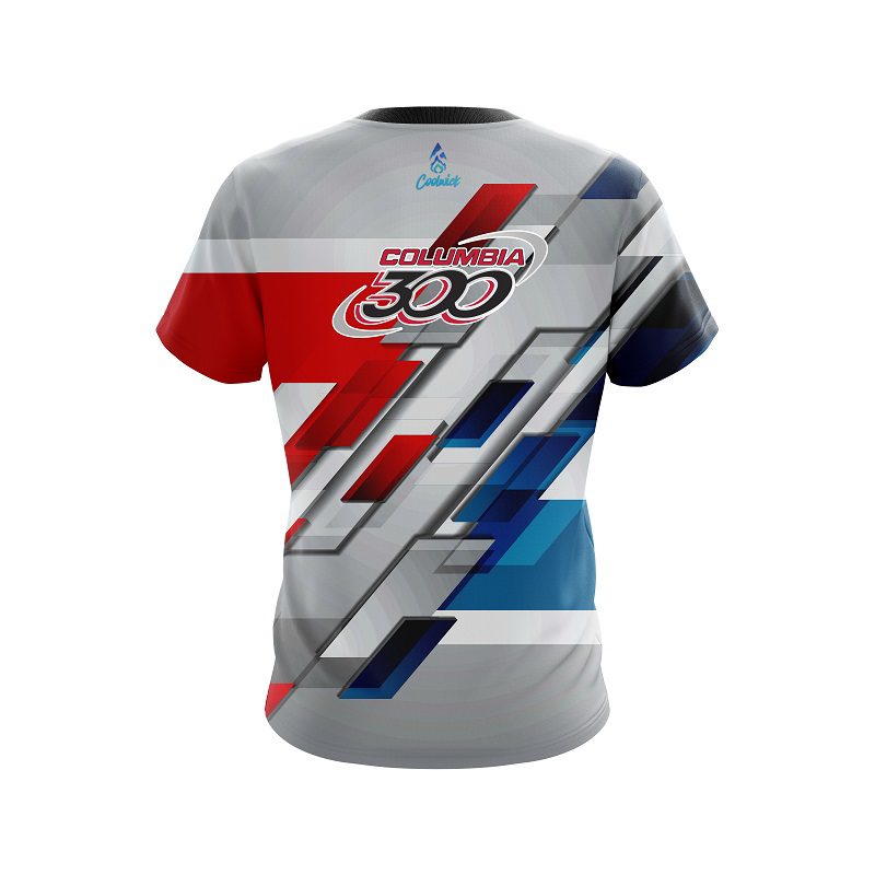 Columbia 300 Silver Swift CoolWick Bowling Jersey - Image 2