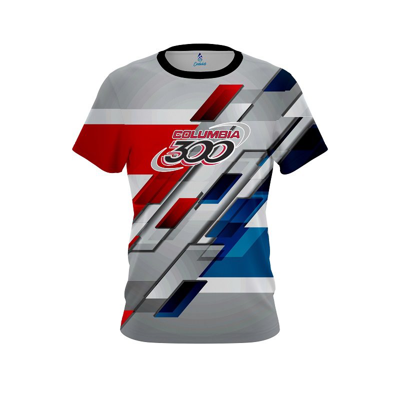 Columbia 300 Silver Swift CoolWick Bowling Jersey