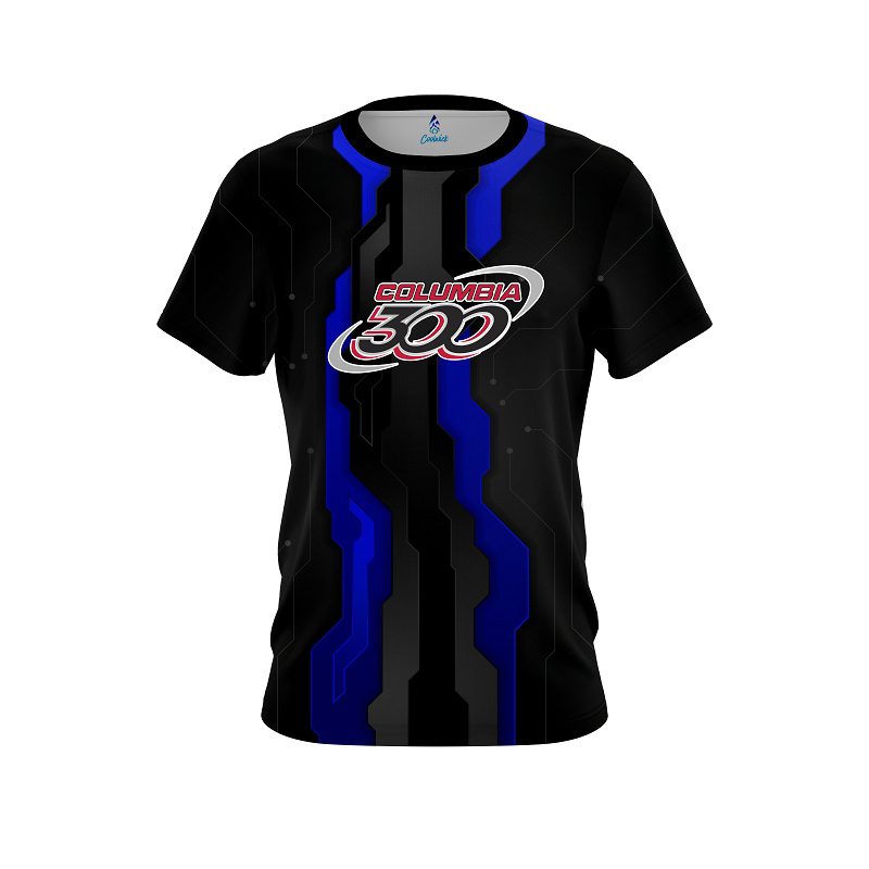 Columbia 300 Sport Technology Blue CoolWick Bowling Jersey