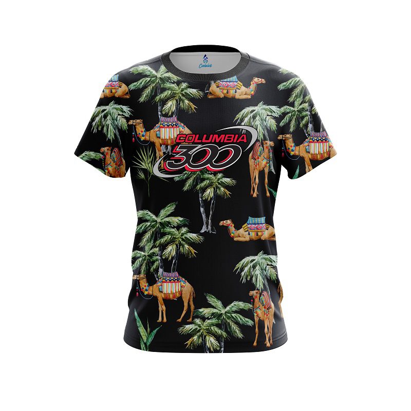 Columbia 300 Tropical Camel CoolWick Bowling Jersey