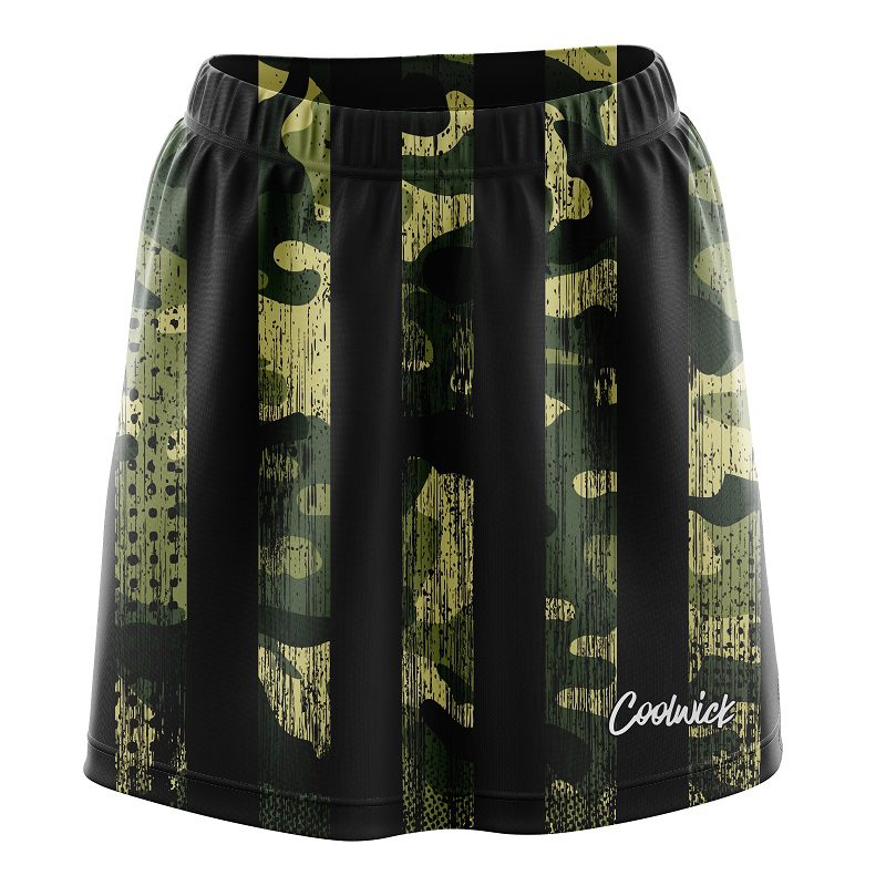Camoflauge Flag CoolWick Bowling Skort