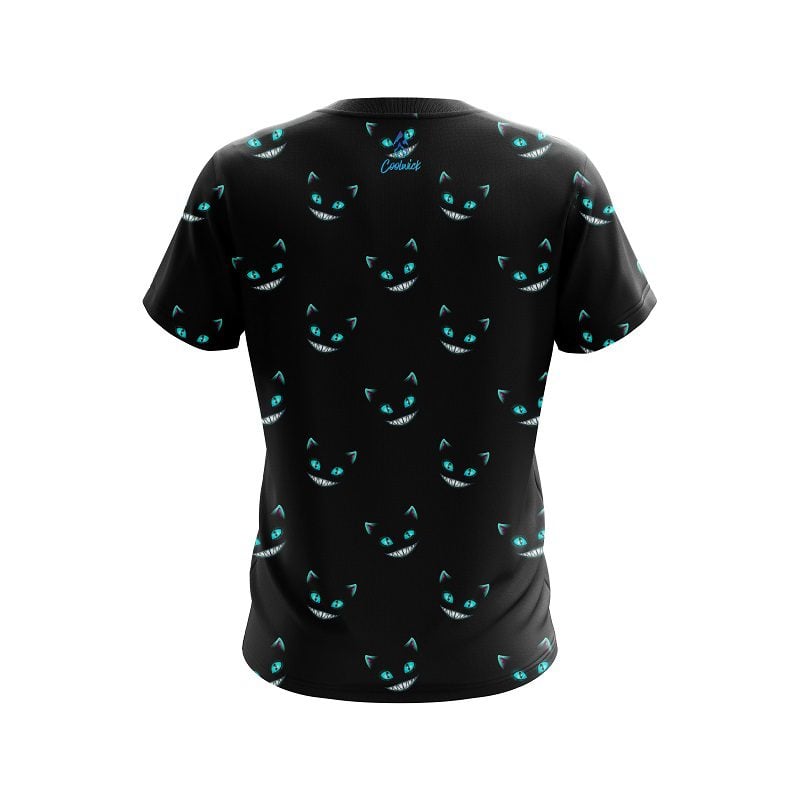 Plain Cheshire Midnight Cat CoolWick Bowling Jersey - Image 2