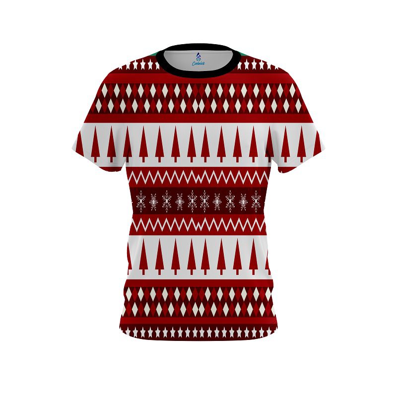 Plain Christmas Spirit CoolWick Bowling Jersey